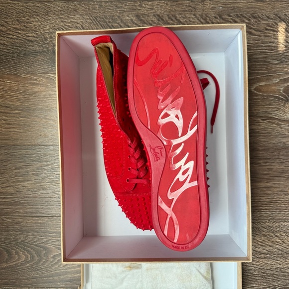 Louis
High-top sneakers - Veau velours and spikes - Red- Men - Picture 3 of 7